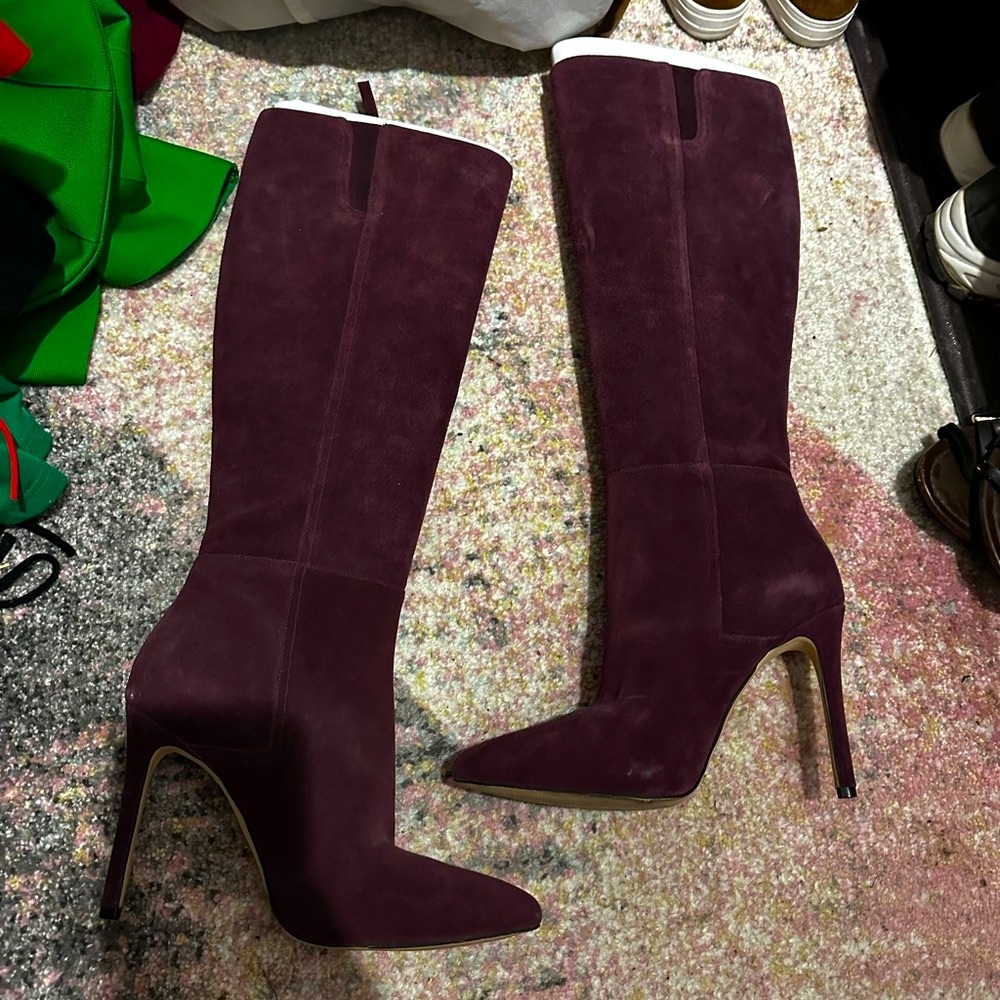 EUC Michael Kors Burgundy Knee-High Women's Boots